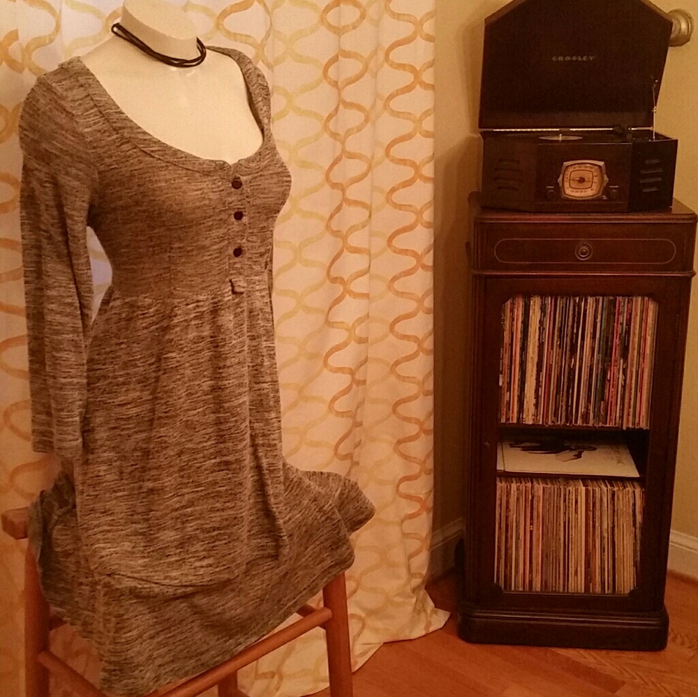 Knit Layered Tunic Top/Dress - Picture 4 of 4